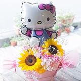 ハローキティ バルーンフラワー ハート柄 イエロー オレンジ 系 サプライズ ギフト
