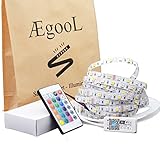 AEGOOL LEDテープ RGBW(電球色) 5M 非防水 300連 アプリ日本語対応 SMD5050 音に反応 Alexa IFTTT Google Home対応 WIFI連続 アプリ操作 24キ
