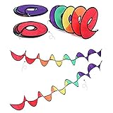 ウィンド スピナー レインボー キャンプ テント 140cm　風車 風向計 おしゃれ　キャンプ用 ガイライン デコ スパイラル カーリースピナー ガーデニング