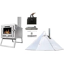 Amazon | バックパッキング用【ソロテント+薪ストーブ】超軽量1.5kg+