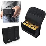 FIRECLUB ショットシェルホルダー ショットガン シェルホルダー シェルポーチ シェルホルスター シェルケース ＭＯＬＬＥ対応 防水 10本収納 厳選高級ナイロン仕様 全３カラー (ブラック)