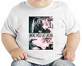 Smoke Weed Get Drunk Wasted Youth High オーガニックベビーTシャツ 12 - 18 Months
