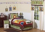 Jungle Time Children & Kids Bedding 3 pc Full / Queen Set by Sweet Jojo Designs [並行輸入品]