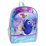 Disney Pixar Finding Dory "Just Keep Swimming" 16 Inch Backpack [並行輸入品]