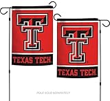 NCAAテキサスTechレッドRaiders 12.5 " X 18 "インチ両面ガーデン旗ロゴ