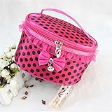 Wispun　かわいい　ドット　レース　コスメティックバッグ　旅行　化粧ポーチ (＃6)