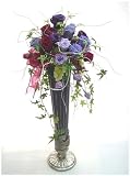 祝い花 プリザーブドフラワー 陶器コンポート シックなバラ 移転お祝いの花