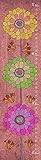 Green Leaf Art Growth Chart, Flowers on Red [並行輸入品]