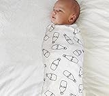 "ミルクボトル" Organic Cotton Baby swaddle- 47 by 47インチVegan Friendly & Nature Inspired、手Wrapped :ミルクボトルパタ