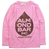 《春秋対応》 ALMOND BAR(アーモンドバー) 天竺英字ロゴ長袖Tシャツ 130cm/Pk NO.AH-73303