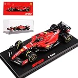 HTLNUZD Bburago 2023 1/43 SF23#55 レーシングモデルカー F1 スクーデリア・フェラーリ 1:43 SF23#55 Sainz 合金カー ダイカストカー モデル 大人用ギフト