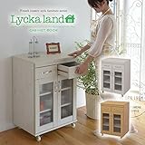 キャビネット60cm幅 FLL-0003-WH ホワイト