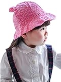 (スマイル ワキキ)Smile YKK キャラクター バケット ハット キッズ サファリハット 女の子 ベビー帽子 日よけ 赤ちゃん 顎紐 54