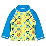 ラッシュガード 水着 ベビー スイミング 男の子 恐竜柄 UVカット 子供水着 ライム 95cm