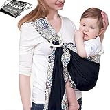 E'Plaza 6 in 1 Walkabout Sling Ring Baby Stretchy Carrier Shoulder Pouch Wrap Comfort Backpack Breas