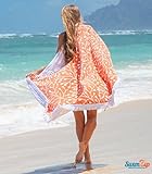 SwimZip (スイムジップ) 大判ラウンドタオル Tangerine Dream
