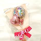 ミニメッセージキャンディバルーンブーケ Happy birthday-pink