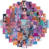 ガールズシールパック ステッカー 可愛い漫画 ステッカー 50枚セット 防水 車 バイク 水筒 スマホステッカー スーツケース ギター スマホケース 自転車 ヘルメット スケートボード