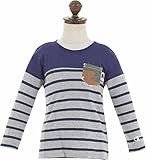 (チャンピオン)Champion 男の子 80-100cm ミニ裏毛 長袖Tシャツ カットソー【cb8636】 90cm ネイビー
