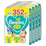 【テープ Sサイズ】パンパース オムツ さらさらケア (4-8kg) 352枚(88枚×4パック) [ケース品] 【Amazon.co.jp限定】