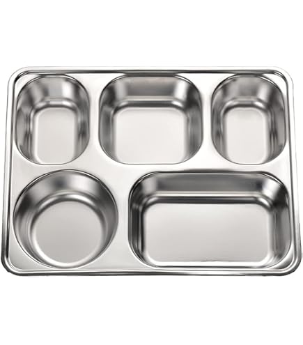 Amazon｜ランチプレート 仕切り皿 5セクション 蓋付き 食器 深め