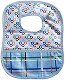 Caden Lane Boutique Collection Coated Bib, Blue Star Dot by Caden Lane