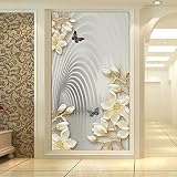 lhdlilyヨーロッパファッション3dステレオ入り口廊下壁紙壁画Fresh Orchid LHDLily-561616981-9595