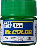 GSI クレオス(GSI Creos) GSIクレオス Mr.カラー クリアーグリーン 光沢 10ml 模型用塗料 C138