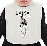Laika The Space Dog ネクタイを有する有機ビブ Medium