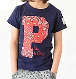 (ポスター) POSTAR ペイズリーPロゴTEE　ネイビー　130cm