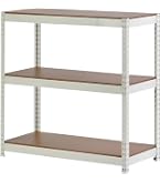 Amazon｜Home Rack ARASO スチールラック ホワイト 3段 高さ90cm 幅