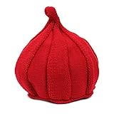 【ノーブランド品】とんがりニット帽 45-52cm ベビー・キッズ レッド