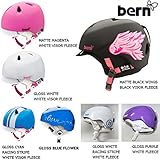 【BERN】バーン NINA 耳あてあり／キッズ　ガールズ　子供用ヘルメット／自転車・スノー／XS〜S・S〜M／7カラー GLOSSPURPLE-WHITEFLEECE XS-S
