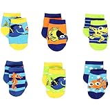 Finding Nemo Dory Baby Boys 6 pack Socks (6-12 Months Nemo Multi) [並行輸入品]