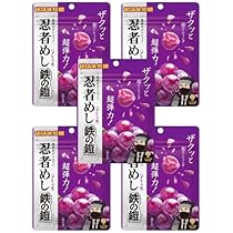 Amazon | 【まとめ買い】忍者めし 鉄の鎧 グレープ味 40g×5個 | ノー