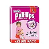大きなプルアップの女の子の経済パックあたり22 (Huggies) (x 6) - Huggies Large Pull-Ups Girl Economy 22 per pack (Pack of 6