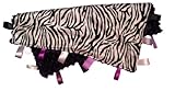 Zebraストライプ~リバーシブルtoパープルサテンBlanket withリボンタブ