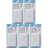 Mommys Helper - Safe Plate Electrical Outlet Covers Standard 5 Pack, White by Mommy's Helper