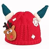 (デマ―クト）De.Markt ニット帽 キッズ帽子 かわいい 柔らか 男女兼用 こども用 秋冬 シンプル 防寒 キャップ・ハット赤ちゃん 出産祝い 防風 ウサギ 角付き