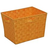 共栄 KYOEI カラーバスケット カラーボックス 収納ボックス 荷物カゴ サイドワゴン インナーボックス 深型 幅38×奥行26×高さ26cm オレンジ