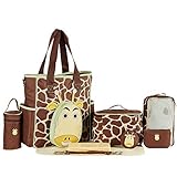 LakeRom 10-in-1 Multifunction Large Capacity Baby Diaper Bag Nappy Changing Pad Travel Mummy Bag Tot