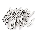 DealMux 25個シルバートーンメタルワニクリップワニクランプ