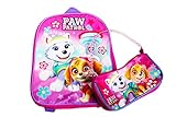 Nickelodeon Paw PatrolスピンマスターPaw Patrol Mini 12 Inchバックパックand Zipperハンドバッグバンドルギフトセット