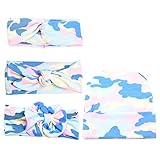 jolieer ベビーキッズ ガールズ ウサギボウ 伸縮 ヘアバンド カチューシャ　弾性 4*ベビーカチューシャ (迷彩カラー03)