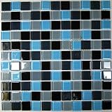 可愛いガラスモザイクタイルgms12 【ステンドグラス★鏡★郵便ポストならIHOMEへ】