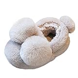 子供シューズ Hosam ルームシューズ 子供用 女の子 男の子 スリッパ モコモコ 可愛い ふわふわ 部屋用 お洒落　迅速かつ簡単に脱ぎ履き　 (20, グレー)