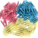 90個熱収縮バットワイヤコネクタ、電気端子クリンプ端子、防水自動車Marineワイヤコネクタシールキット、22 – 14 ga、12 – 10 ga、16 – 14 ga