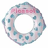 ドウシシャ 浮き輪 ピンクストライプ 60cm