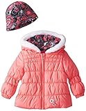 ロンドンフォグBaby GirlsシックPuffer、コーラル、12ヶ月