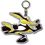 ラバーキーチェーン 【Looney Tunes】 ルーニーテューンズ キャラクター ロゴ 3D キーホルダー 並行輸入 アメリカン雑貨 (Coyote)